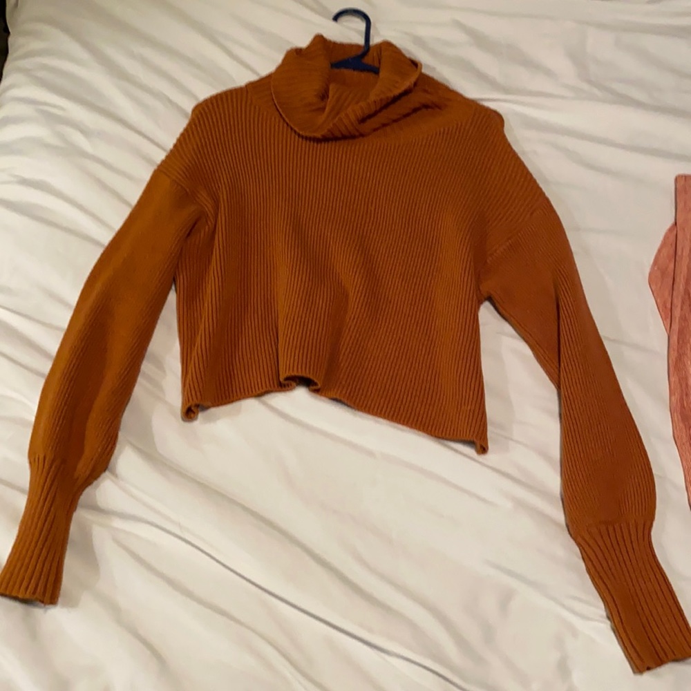 Wild Fable Cropped turtle neck sweater.